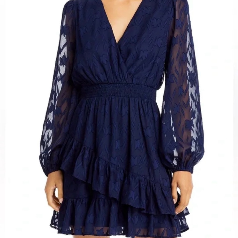 Aqua Deep Blue Mini Dress